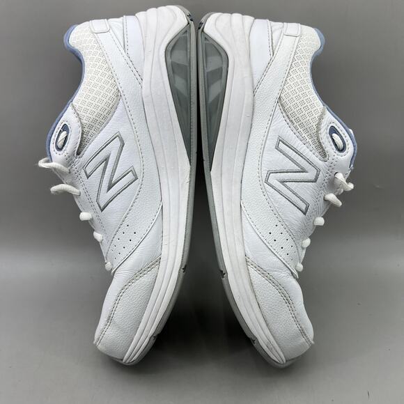 New Balance 928v3 Walking Shoes Women Size 10 White Blue Leather Comfort Sneaker - Picture 6 of 9